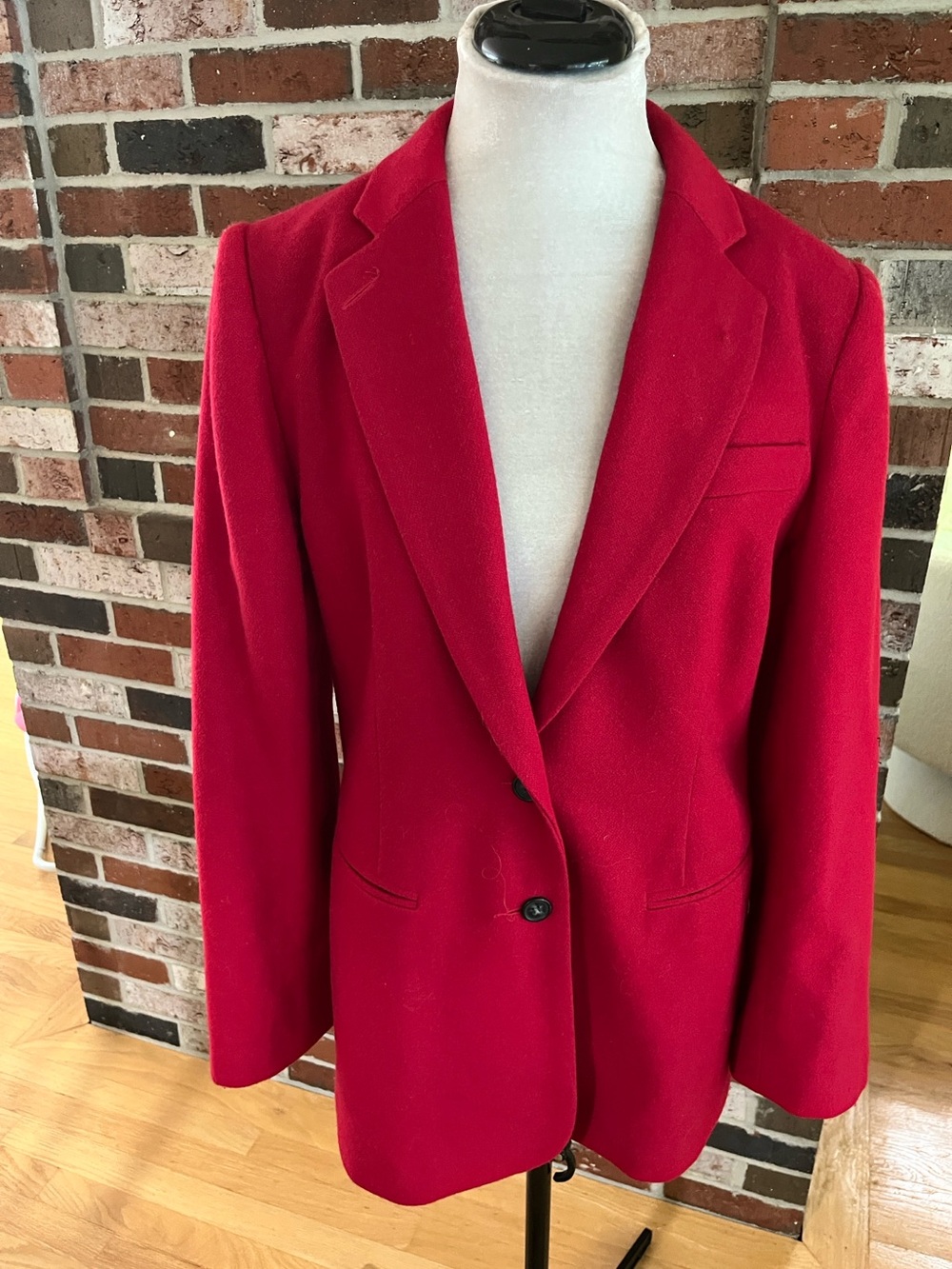 A NEW DAY Red 100% Wool Blazer Jacket Size 8 NWOT